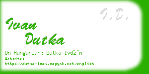 ivan dutka business card